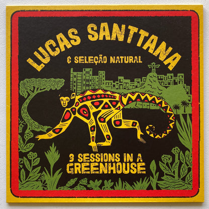 Lucas Santtana e Seleção Natural — 3 Sessions In A Greenhouse (LP Vinyl Record, used)