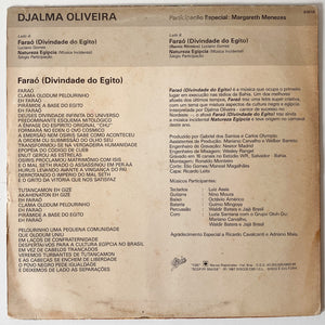 Djalma Oliveira e Margareth Menezes — Faraó (LP Vinyl Record, used)